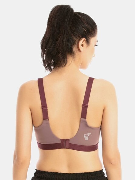 Buy Zelocity by Zivame Yellow Non Wired Non Padded Sports Bra for