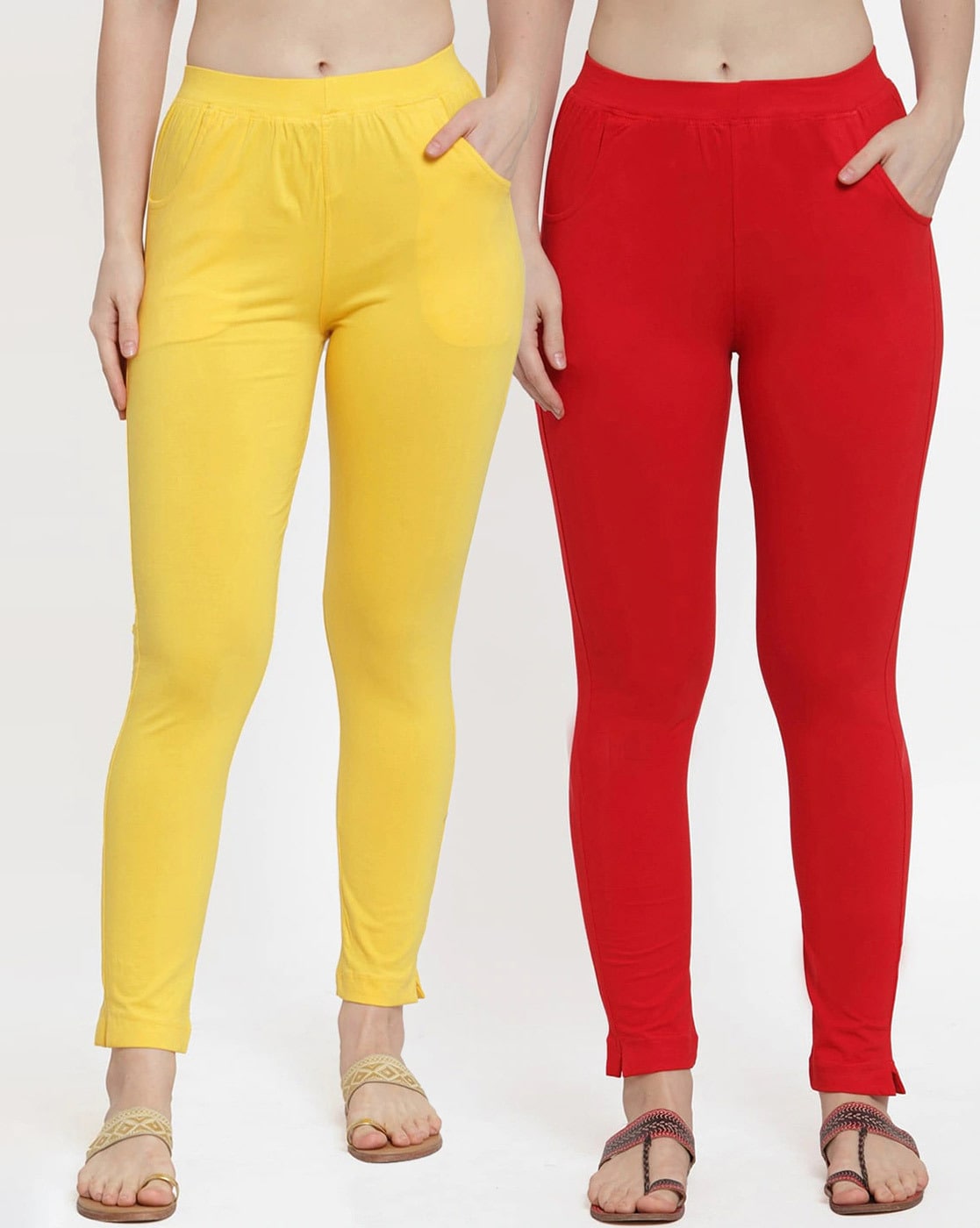 Yellow Rupa Softline Cotton Leggings for Woman – Stilento