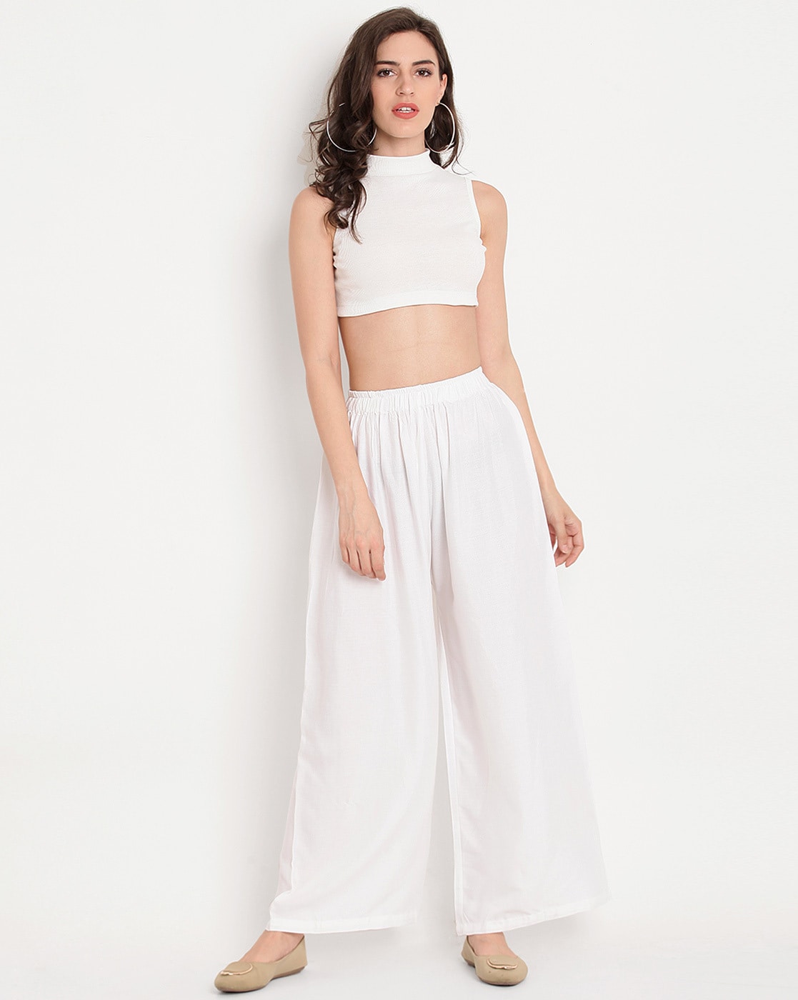 White Palazzo Pants  Buy White Palazzo Pants Online at Best Prices