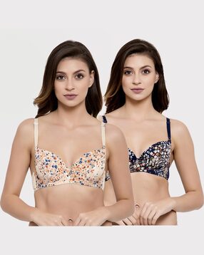 Buy Blue & Navy Blue Bras for Women by FRISKERS Online