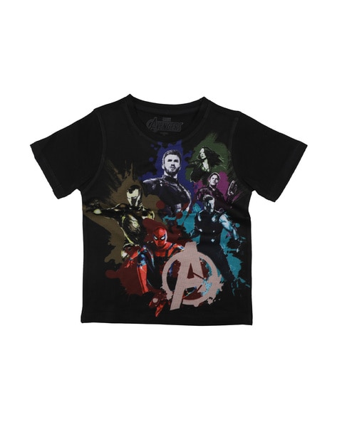 Marvel Avengers Avengers Print Crew-Neck T-shirt