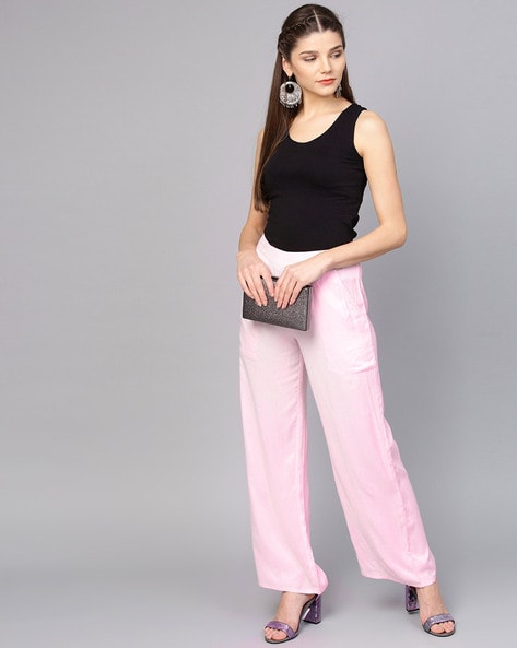 Buy Pink Pants for Women by AVAASA MIX N' MATCH Online | Ajio.com