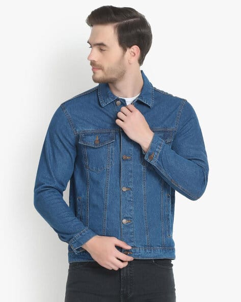 KOTTY Washed Jacket with Spread Collar