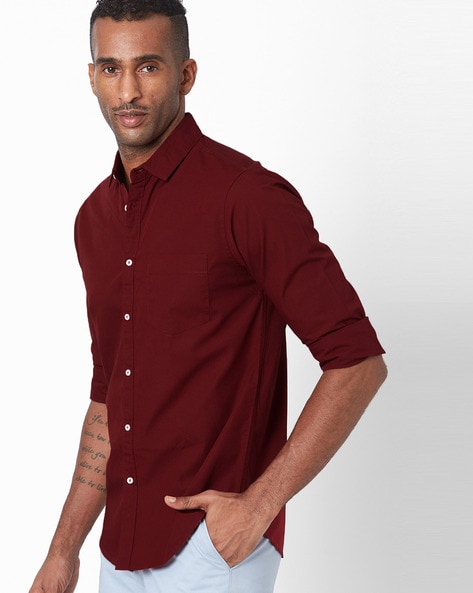 Long-Sleeved Slim Shirt - Men - Ready-to-Wear