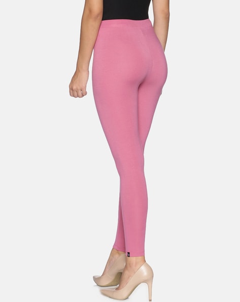 Twin Birds Rose Gold Peach Color Leggings