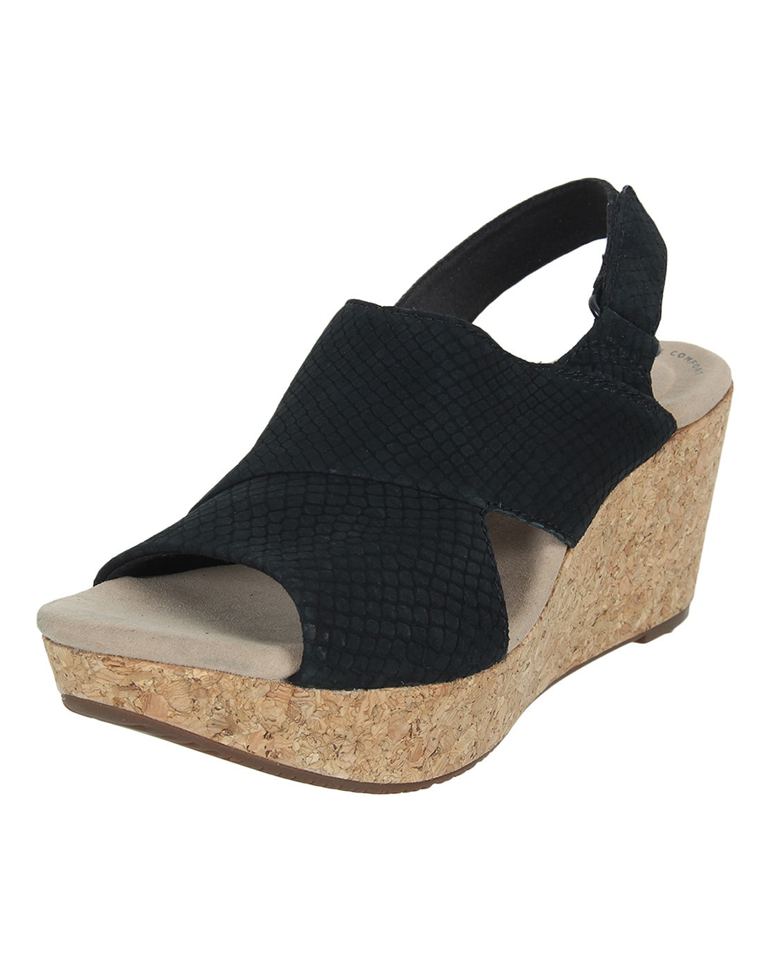 NEW Clarks Laguna Jewel black wedge sandals 9.5 | Black wedge sandals, Womens  sandals wedges, Womens shoes wedges