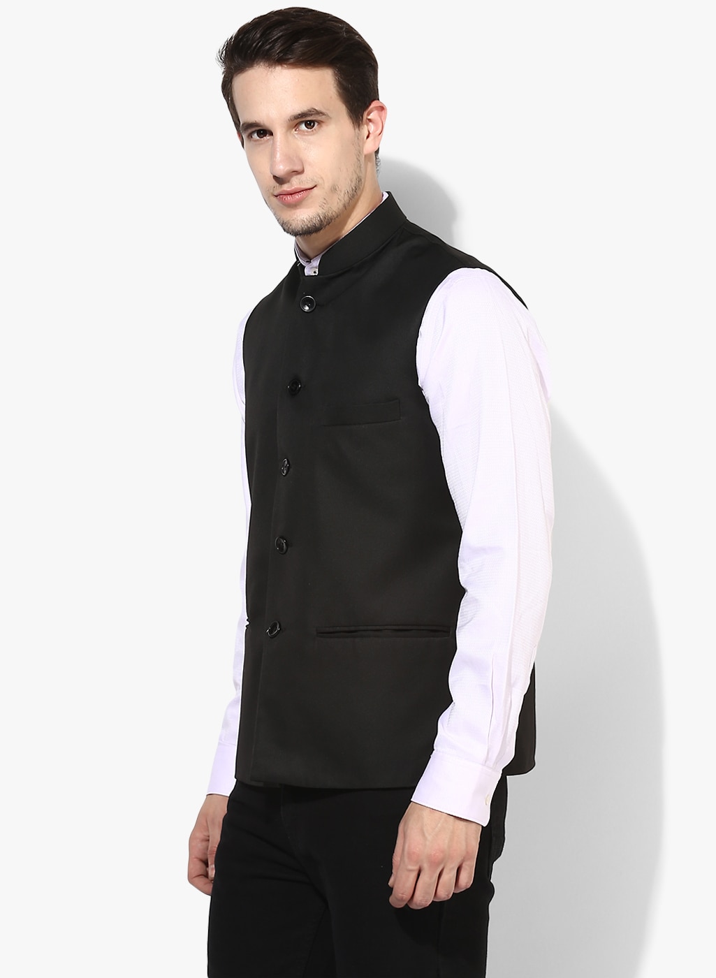 Grey Linen Nehru Jacket – Minizmo