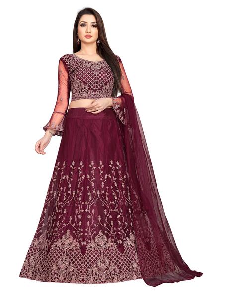 Maroon Lehenga Choli | 3d-mon.com