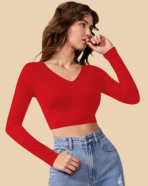 Buy Red Tops for Women by DREAM BEAUTY FASHION Online