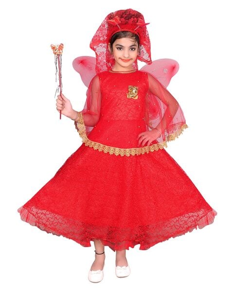 Buy Shri Nikunj Pari Girl Kids Costume Wear Fancy Dress Online at Low  Prices in India - Amazon.in