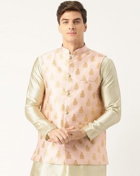 Buy Pink Gold 3 Piece Ethnic Suit for Men by SOJANYA Online Ajio