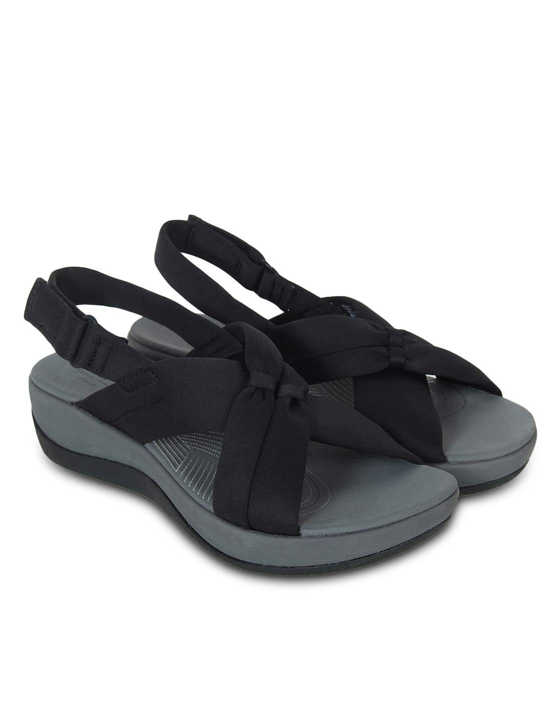 Clarks ladies 2024 black sandals