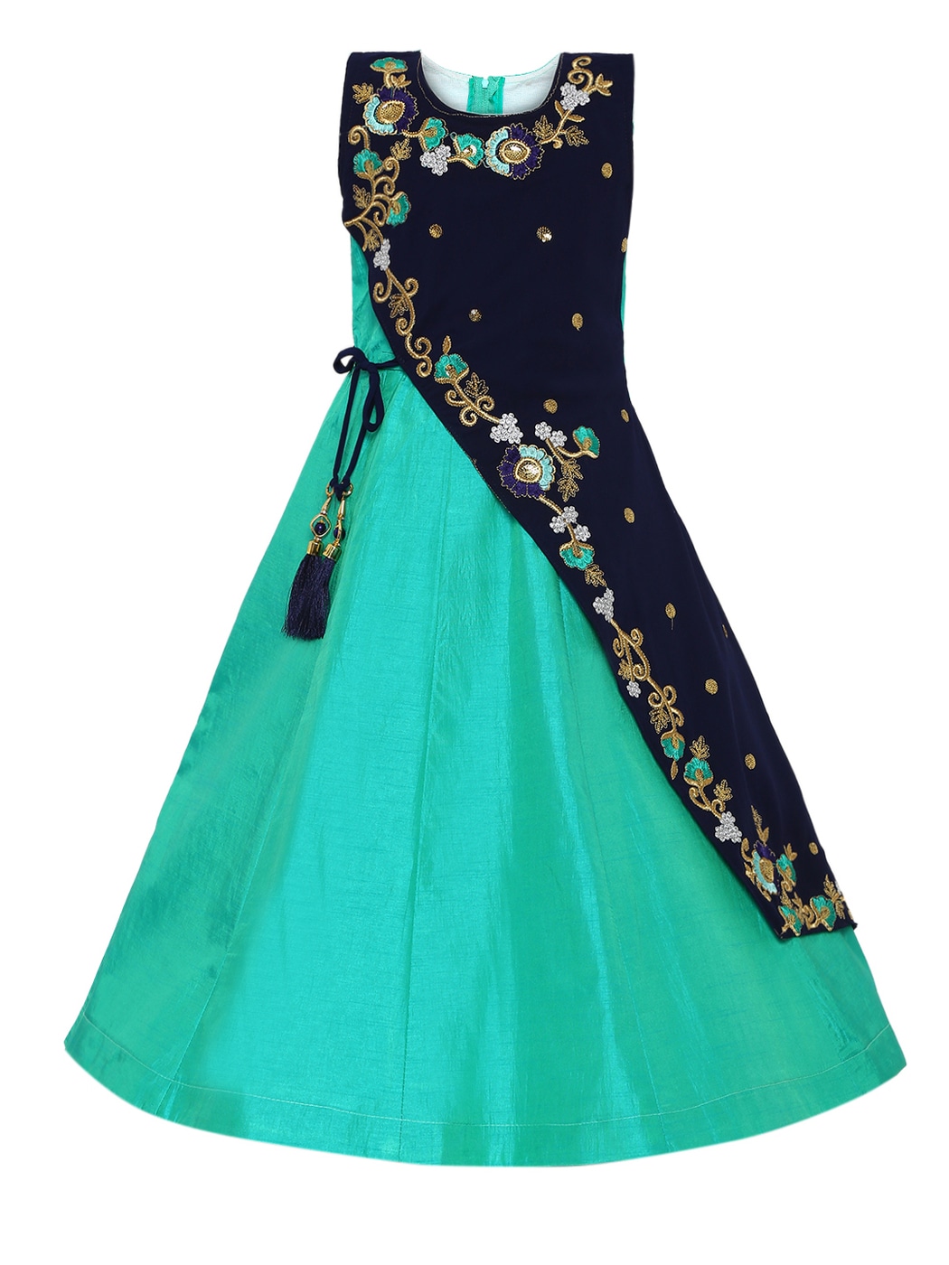 Buy Green Dresses & Frocks for Girls by AARIKA GIRLS ETHNIC Online