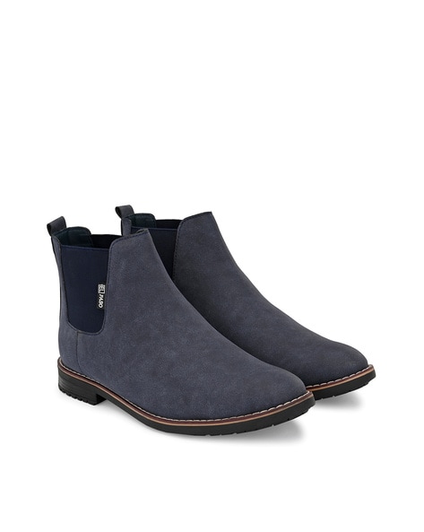 Stacked heel 2024 chelsea boot mens