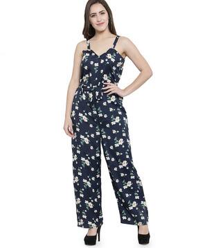 enchanted drapes Floral Print Jumpsuit with Front Tie-Up-picture-20