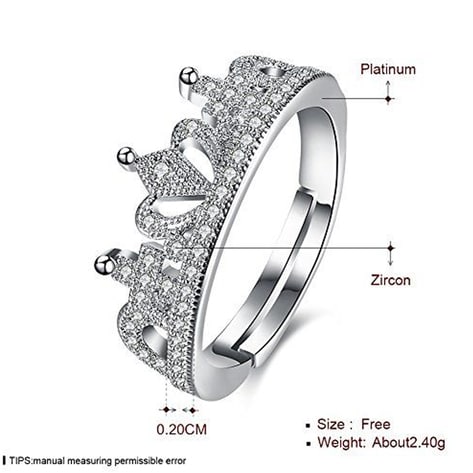 Silver Crown Ring With Freestyle Design – Super Silver