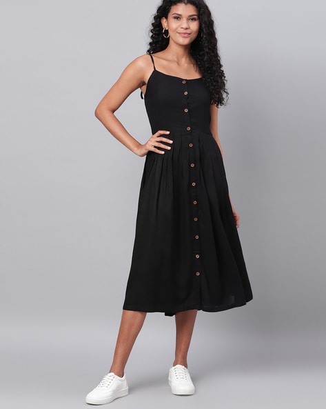 A-line Dress with Adjustable Strap
