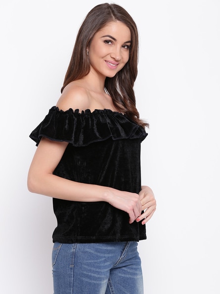 Buy Black Tops for Women by Mayra Online