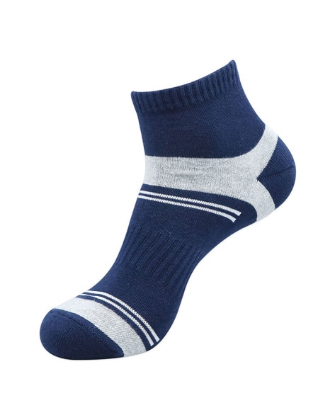 Balenzia Men's Cushioned High Ankle Sports Socks (Free size) Pack of 4