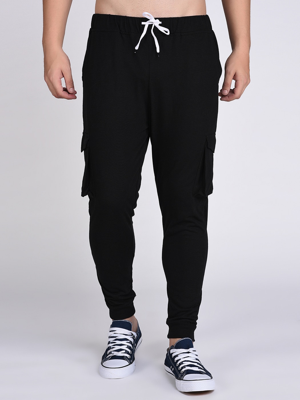 Buy Men Black Solid Jogger Fit Casual Trousers Online  703329  Peter  England