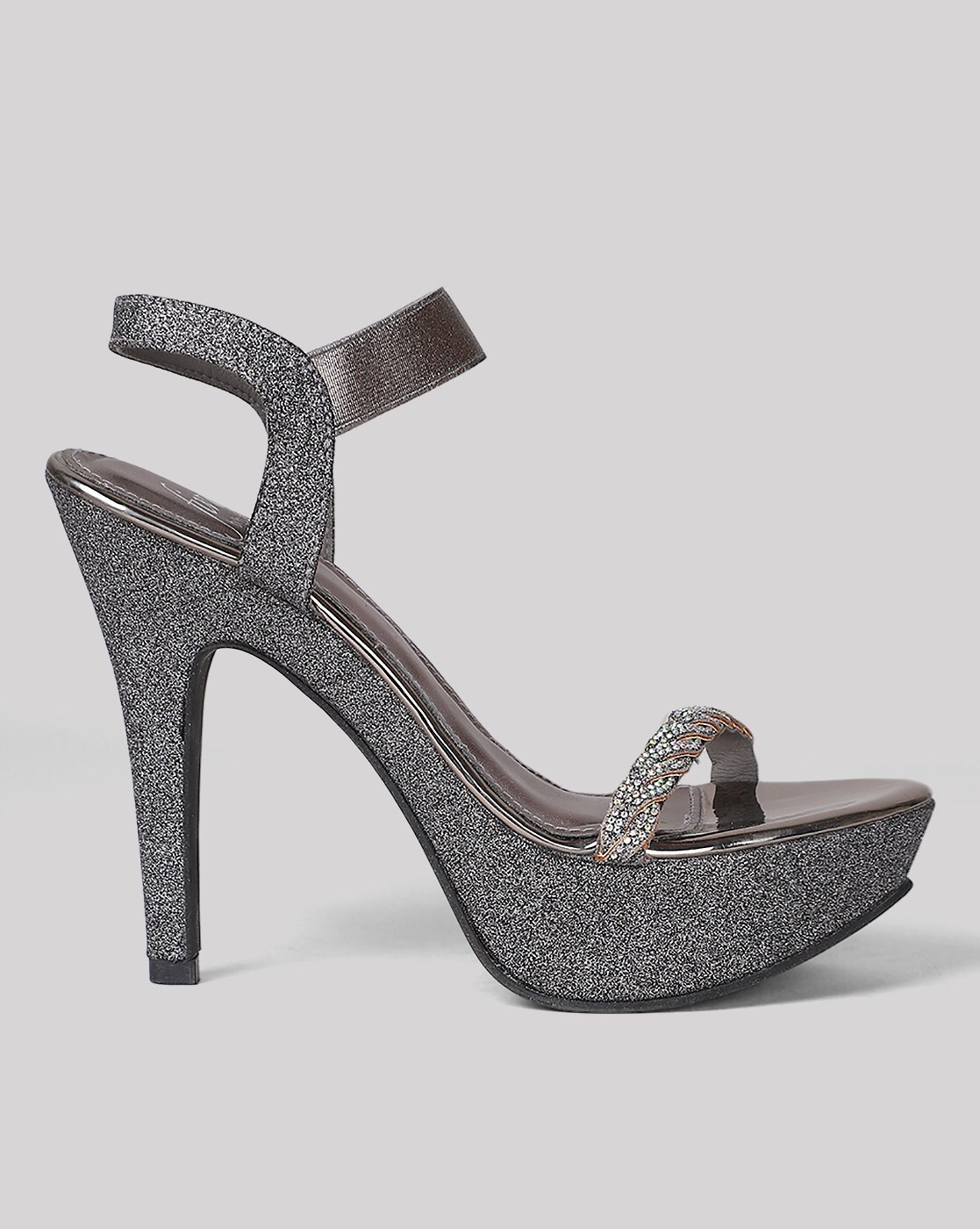 Grey Suedette Peep Toe Block Heel Boots | New Look