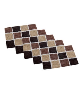 aazeem Pack of 5 Anti-Skid Cotton Door Mats 16"x 24"-picture-29
