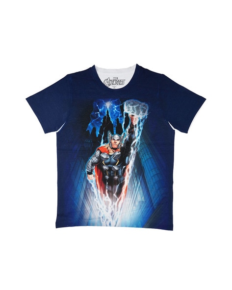 Marvel Avengers Avengers Print Crew-Neck T-shirt