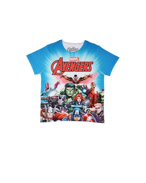 Marvel Avengers Avengers Print Crew-Neck T-shirt