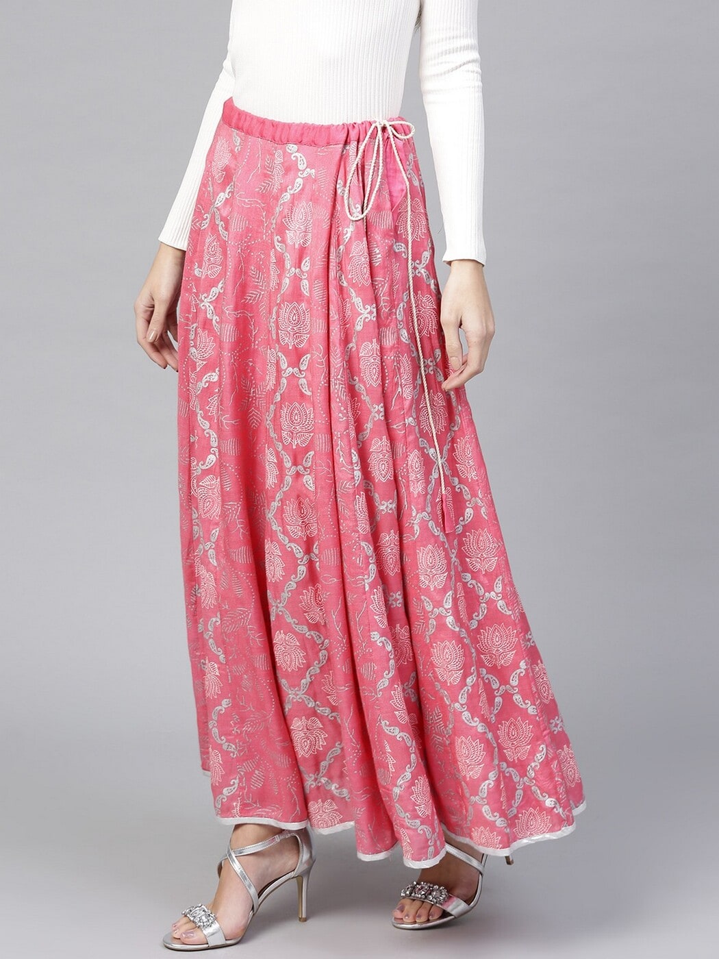 Buy Pink Skirts & Ghagras for Women by PANNKH Online