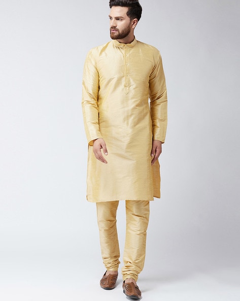 Sojanya Long Kurta with Mandarin Collar