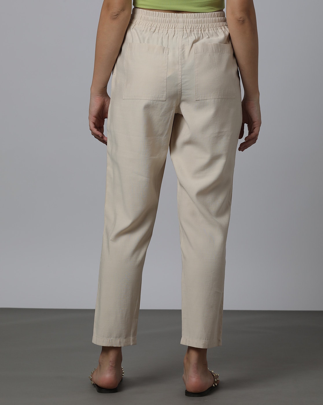Buy Beige Trousers & Pants for Women by max Online | Ajio.com