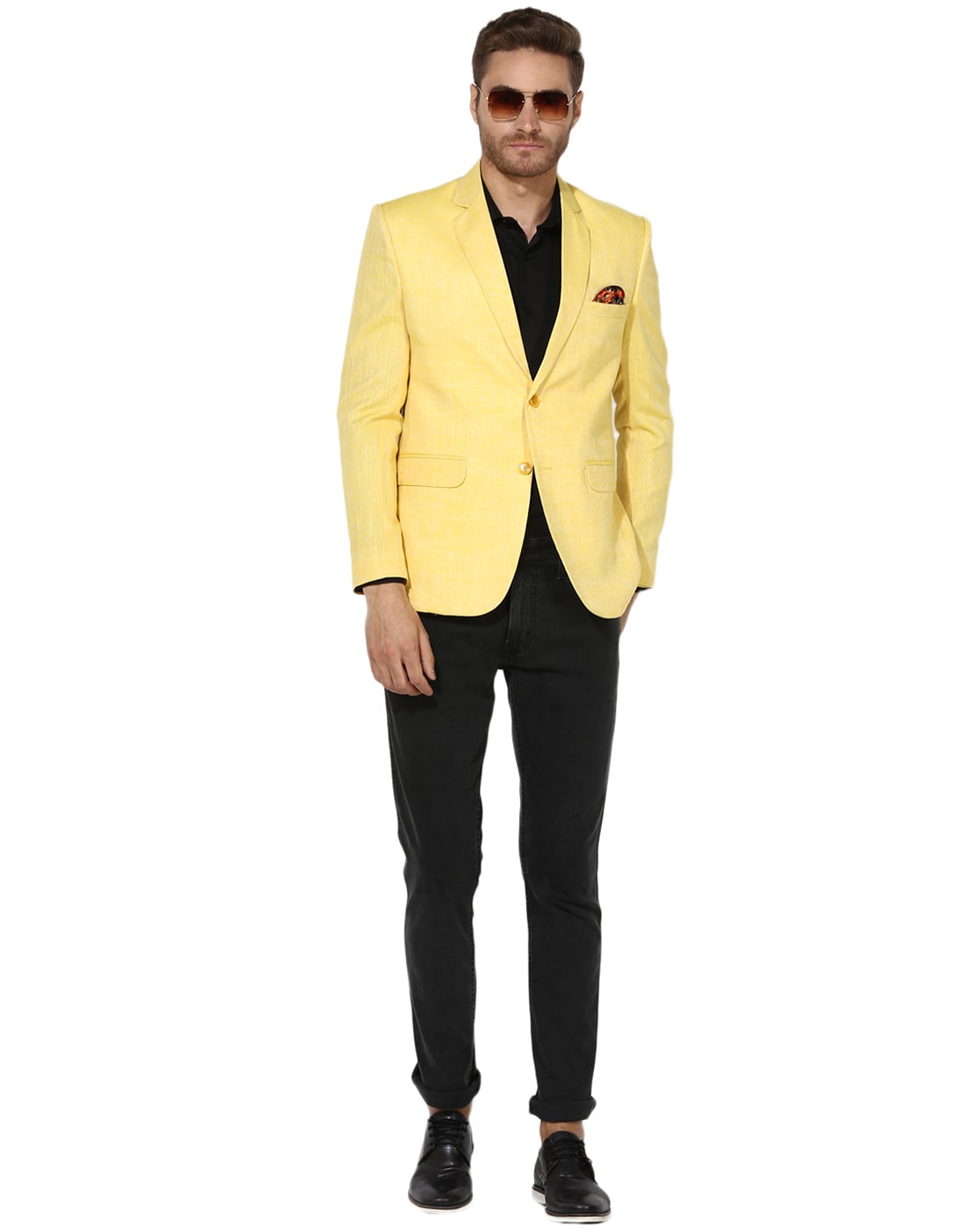 Yellow blazer combination on sale mens