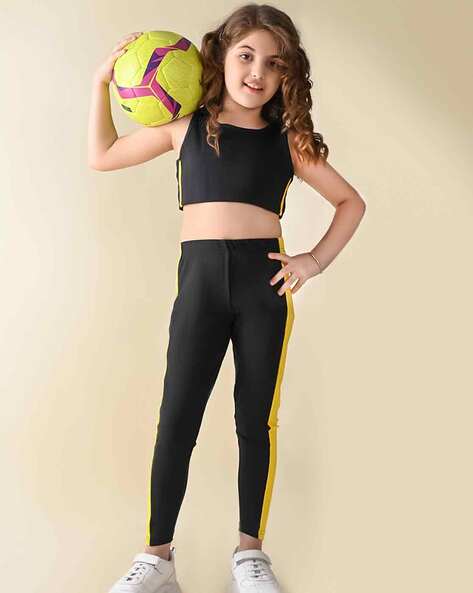 Buy Black Trousers & Pants for Girls by Lilpicks Online