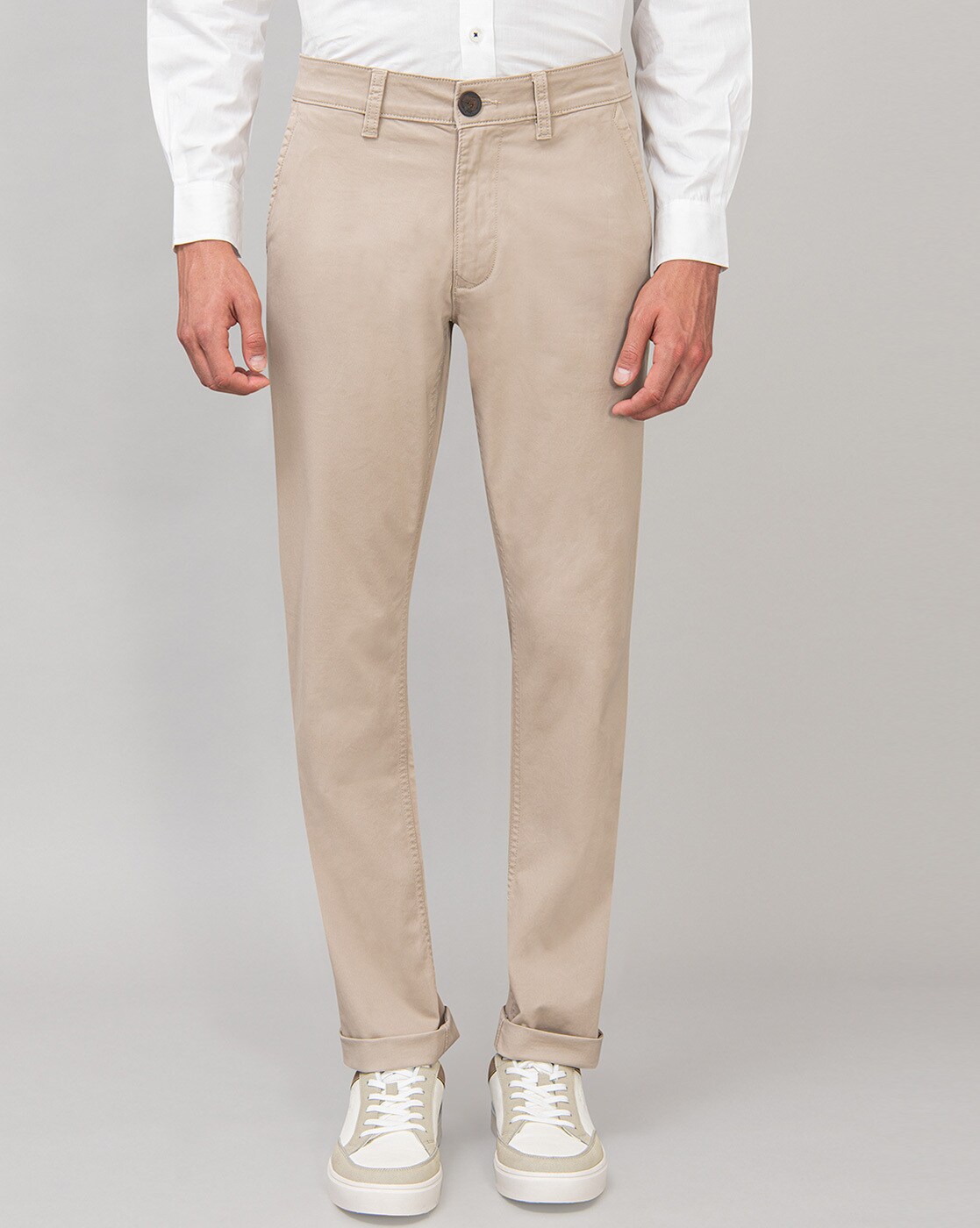 Flannel-Lined Khakis in Slim Fit with GapFlex