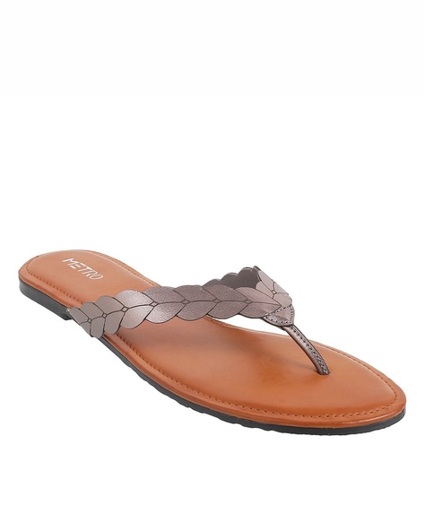 Buy Maroon Flip Flop & Slippers for Women by Walkway Online | Ajio.com