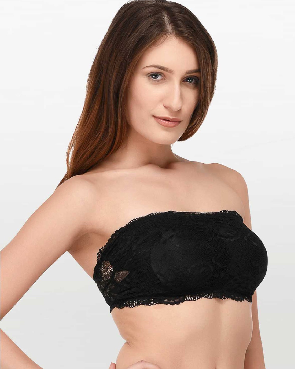 Buy online Black Laced Tube Bra from lingerie for Women by Prettycat for  ₹339 at 72% off