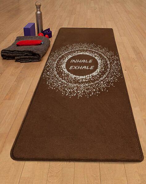 Saral Home Graphic Pattern Washable Yoga Mat 28"X67"
