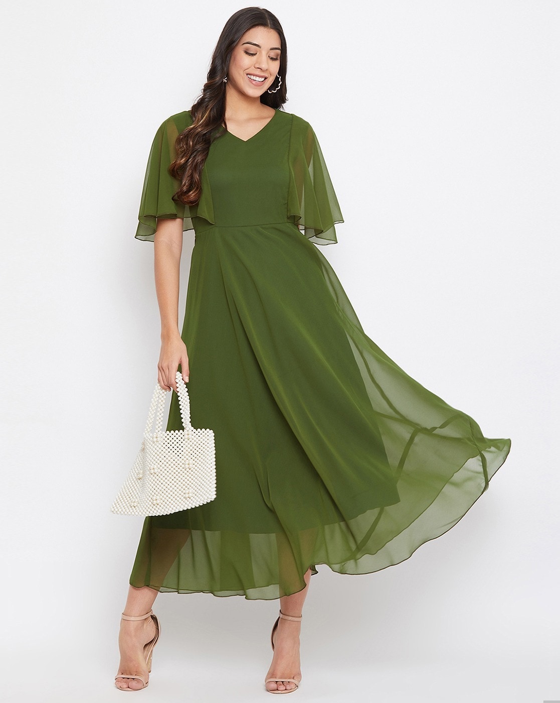 womens green sundress