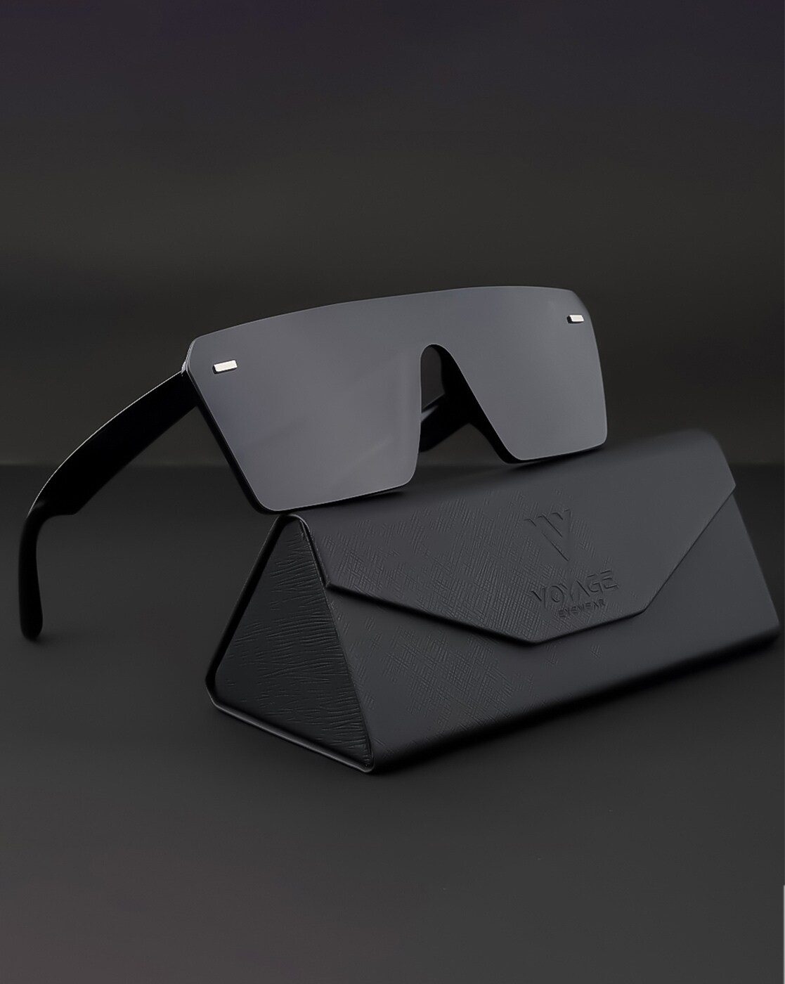 Buy Voyage Matt Black Polarized Wayfarer Sunglasses for Men & Women -  TR8077PMG4486 Online