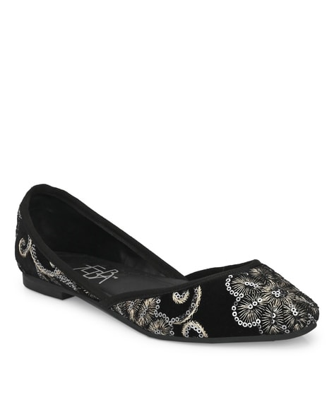 Zebba Embellished Slip-On Ballerinas