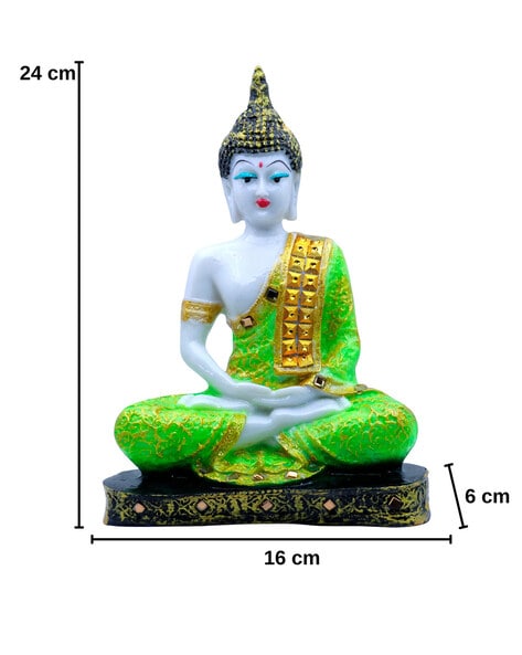 Buddha statue green - Shopps India Home decor