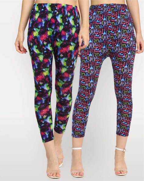 Shop Multi Pack Of 2 Printed Leggings Online