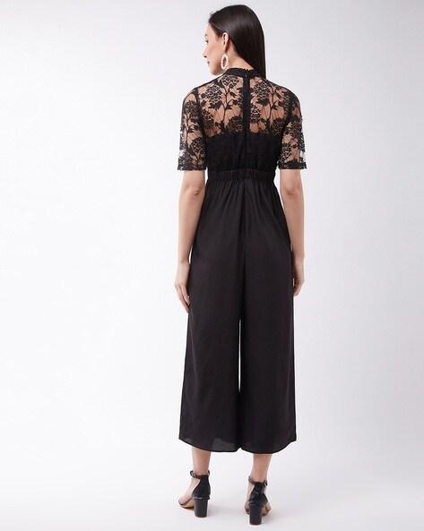 Oasis floral cheap lace back jumpsuit