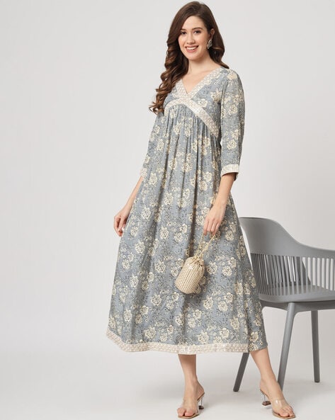 Buy online Self Design Anarkali Ethnic Gown from ethnic wear for Women by  Vidraa Western Store for ₹1799 at 64% off | 2024 Limeroad.com