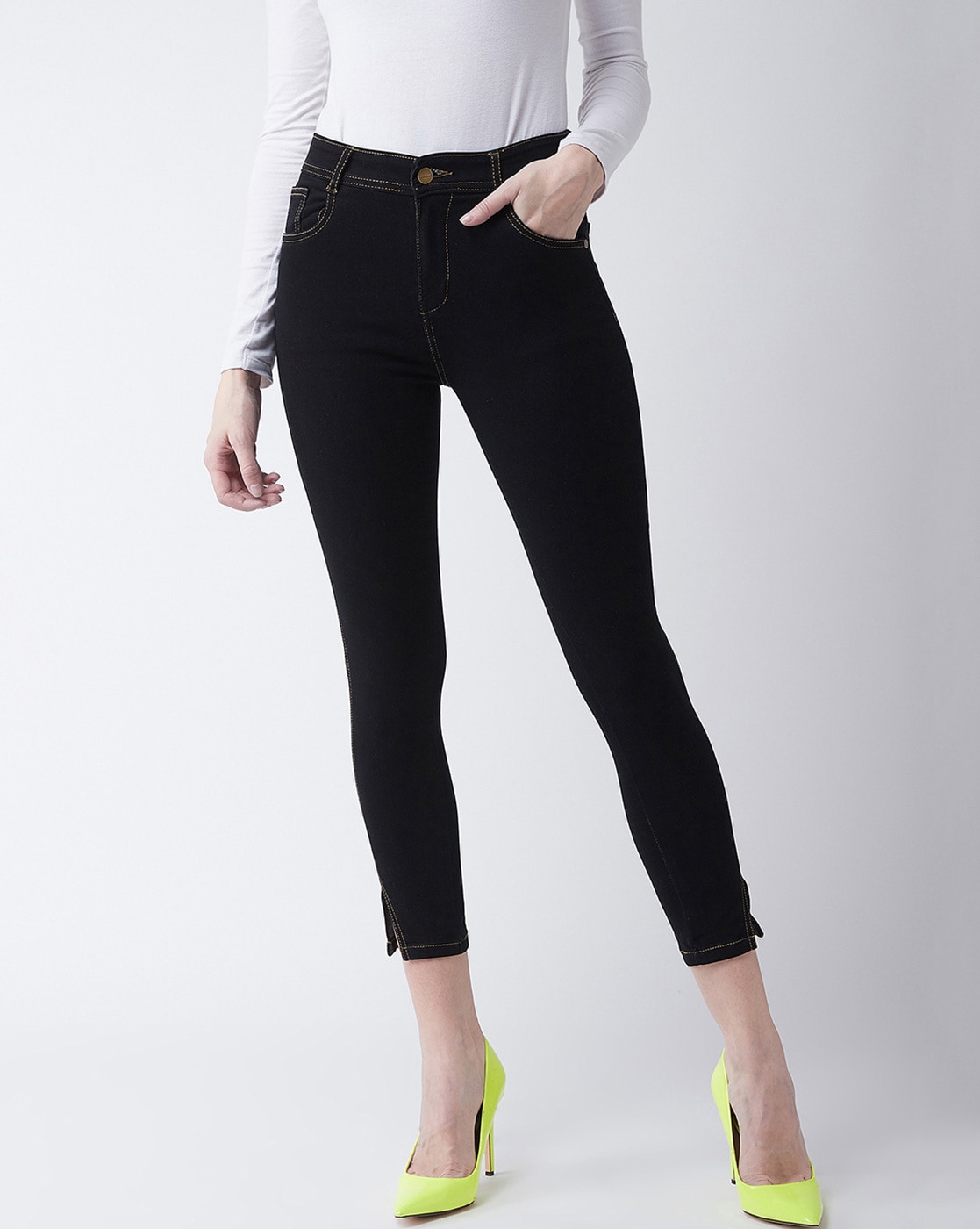 Buy Black Jeans & Jeggings for Women by MISS CHASE Online