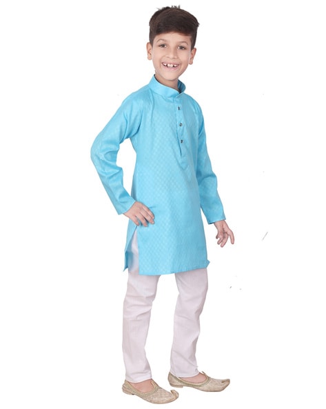 Kurta pajama asmani colour hot sale