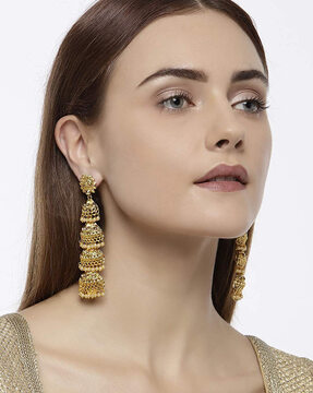 Diamond 14k Yellow Gold Swirl Flower Stud Earrings | TNS Diamonds  Philadelphia-sgquangbinhtourist.com.vn