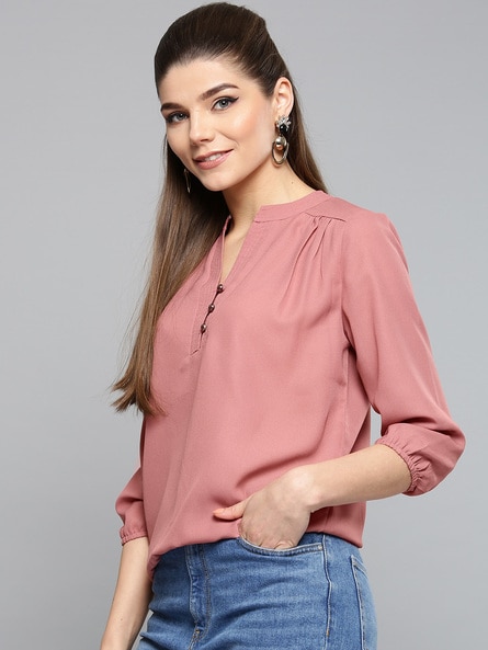 Buy PEACH Tops for Women by HARPA Online