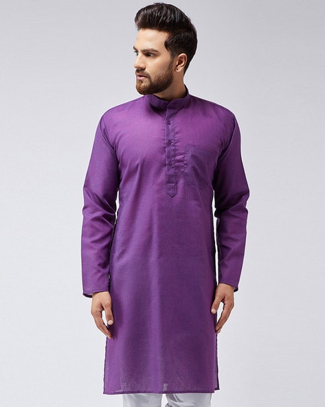 Sojanya Long Kurta with Patch Pocket