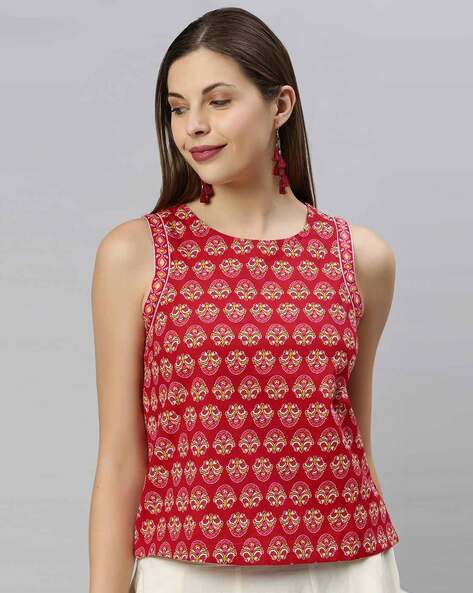 Buy Red Tops for Women by Janasya Online